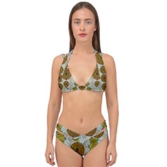 Spring In Mind And Flowers In Soul Be Happy Double Strap Halter Bikini Set by pepitasart