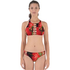 Red Strawberries Perfectly Cut Out Bikini Set by snowwhitegirl