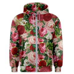 Rose Bushes Men s Zipper Hoodie