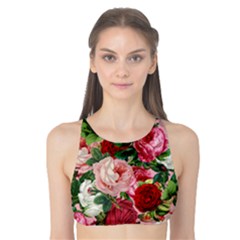 Rose Bushes Tank Bikini Top by snowwhitegirl