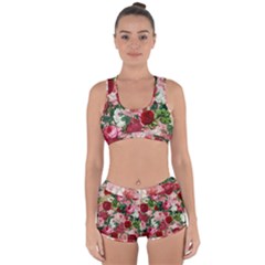 Rose Bushes Racerback Boyleg Bikini Set