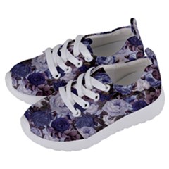 Rose Bushes Blue Kids  Lightweight Sports Shoes by snowwhitegirl