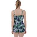 Rose Bushes Green Tie Front Two Piece Tankini View2