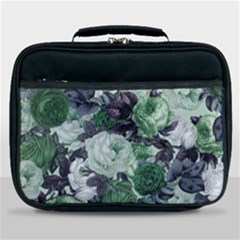 Rose Bushes Green Lunch Bag