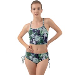 Rose Bushes Green Mini Tank Bikini Set by snowwhitegirl