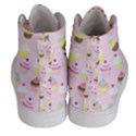 Baby Pink Valentines Cup Cakes Men s Hi-Top Skate Sneakers View4