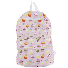 Baby Pink Valentines Cup Cakes Foldable Lightweight Backpack by PodArtist