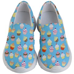 Pale Pastel Blue Cup Cakes Kid s Lightweight Slip Ons by PodArtist