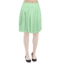    Classic Mint Green & White Herringbone Pattern Pleated Skirt View1