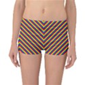 Gay Pride Flag Rainbow Chevron Stripe Reversible Boyleg Bikini Bottoms View3