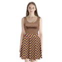 Gay Pride Flag Rainbow Chevron Stripe Split Back Mini Dress  View1