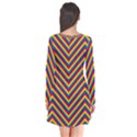 Gay Pride Flag Rainbow Chevron Stripe Flare Dress View2