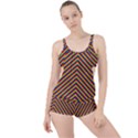 Gay Pride Flag Rainbow Chevron Stripe Boyleg Tankini Set  View1