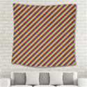 Gay Pride Flag Candy Cane Diagonal Stripe Square Tapestry (Large) View2