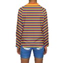 Horizontal Gay Pride Rainbow Flag Pin Stripes Kids  Long Sleeve Swimwear View2