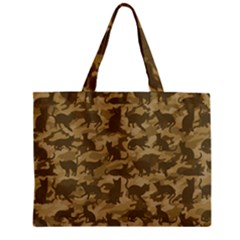 Operation Desert Cat Camouflage Catmouflage Zipper Mini Tote Bag by PodArtist