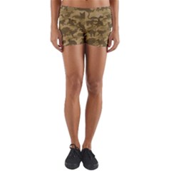 Operation Desert Cat Camouflage Catmouflage Yoga Shorts by PodArtist