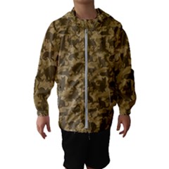 Operation Desert Cat Camouflage Catmouflage Hooded Wind Breaker (kids) by PodArtist