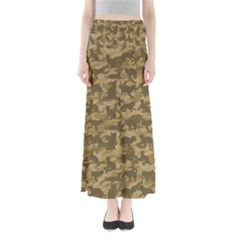 Operation Desert Cat Camouflage Catmouflage Full Length Maxi Skirt by PodArtist