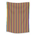 Vertical Gay Pride Rainbow Flag Pin Stripes Medium Tapestry View1