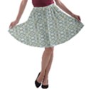 Vintage Ornate Pattern A-line Skater Skirt View1