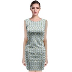 Vintage Ornate Pattern Classic Sleeveless Midi Dress by dflcprints