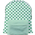 Green Shamrock Clover on White St. Patrick s Day Giant Full Print Backpack View1