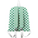 Green Shamrock Clover on White St. Patrick s Day Giant Full Print Backpack View2