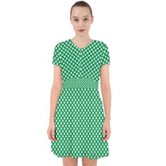  White Shamrocks On Green St  Patrick s Day Ireland Adorable In Chiffon Dress by PodArtist