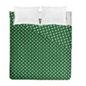 Irish Flag Green White Orange on Green St. Patrick s Day Ireland Duvet Cover Double Side (Full/ Double Size) View1