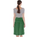 Irish Flag Green White Orange on Green St. Patrick s Day Ireland Midi Beach Skirt View2