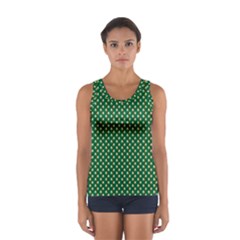 Irish Flag Green White Orange On Green St  Patrick s Day Ireland Sport Tank Top  by PodArtist