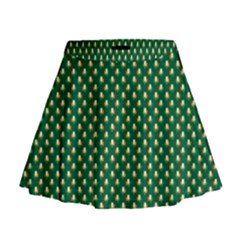 Irish Flag Green White Orange On Green St  Patrick s Day Ireland Mini Flare Skirt by PodArtist