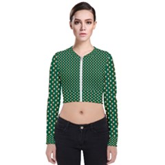 Irish Flag Green White Orange On Green St  Patrick s Day Ireland Bomber Jacket by PodArtist