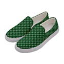 Irish Flag Green White Orange on Green St. Patrick s Day Ireland Women s Canvas Slip Ons View2