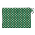 Irish Flag Green White Orange on Green St. Patrick s Day Ireland Canvas Cosmetic Bag (XL) View2