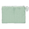 Shamrock 2-Tone Green on White St.Patrick’s Day Clover Canvas Cosmetic Bag (XL) View2