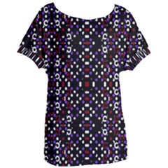 Futuristic Geometric Pattern Women s Oversized Tee by dflcprints