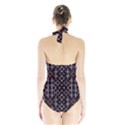 Futuristic Geometric Pattern Halter Swimsuit View2