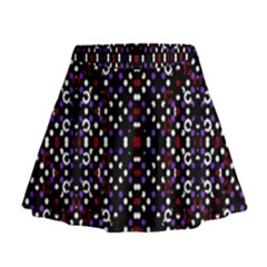 Futuristic Geometric Pattern Mini Flare Skirt by dflcprints