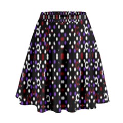 Futuristic Geometric Pattern High Waist Skirt by dflcprints