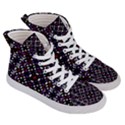 Futuristic Geometric Pattern Men s Hi-Top Skate Sneakers View3