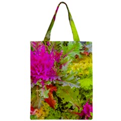 Colored Plants Photo Zipper Classic Tote Bag by dflcprints