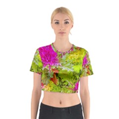 Colored Plants Photo Cotton Crop Top by dflcprints