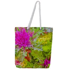 Colored Plants Photo Full Print Rope Handle Tote (large) by dflcprints