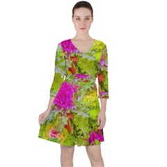 Colored Plants Photo Ruffle Dress by dflcprints