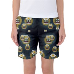 Bats In Caves In Spring Time Women s Basketball Shorts by pepitasart