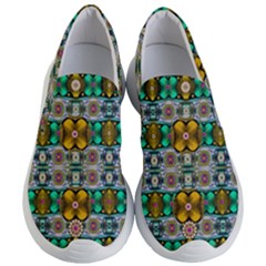 Rainbow Flowers And Decorative Peace Women s Lightweight Slip Ons by pepitasart