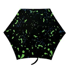 Dark Splatter Abstract Mini Folding Umbrellas by dflcprints