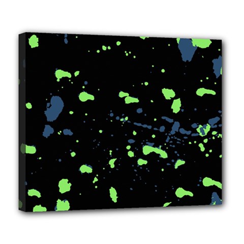 Dark Splatter Abstract Deluxe Canvas 24  X 20   by dflcprints